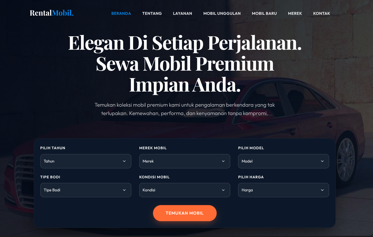 Rental Mobil - Template V2