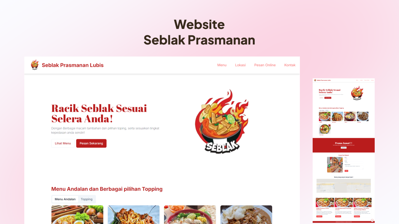 Website Seblak Prasmanan