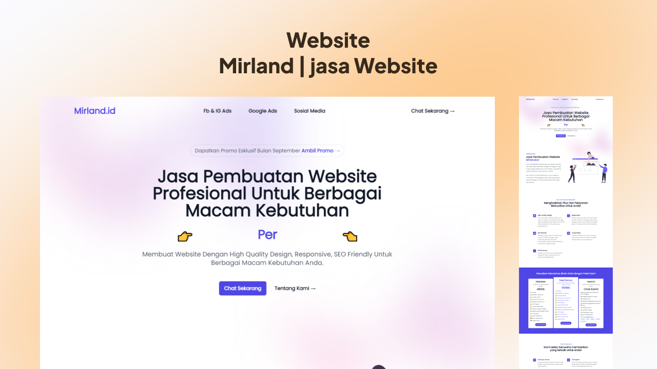 Mirland | Jasa Website